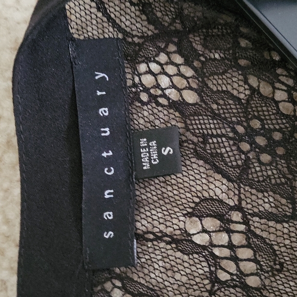 Sanctuary lace top black mini dress - Picture 3 of 4